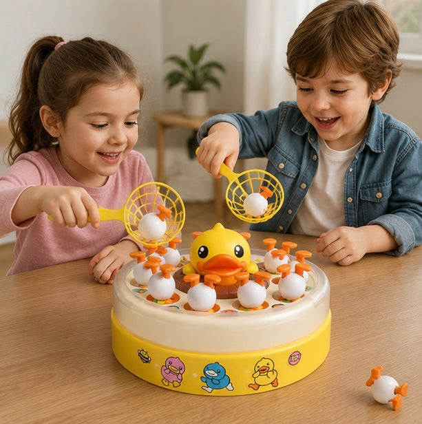 Bounce and Catch Duck Game - Interactive Family Party Toy for Hand Eye Coordination and Active Play