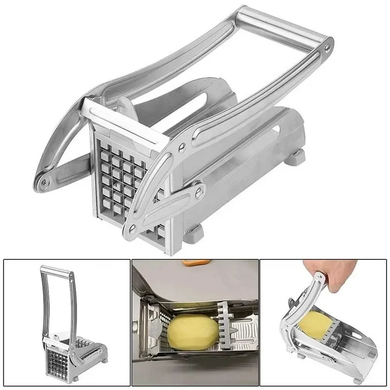 Manual Stainless Steel Vegetable Shredder – Quick Cut Potato & Carrot Grater Kitchen Gadget for Effortless Cooking
