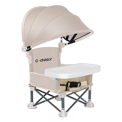 Portable Folding Baby Dining Chair – Lightweight Seat with Removable Tray for Home Meals and Outdoor Picnics