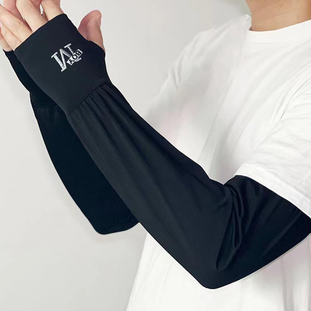 Loose Sun Sleeves for Men - Breathable Mesh Arm Covers for Cycling, Wrist or Hand Coverage