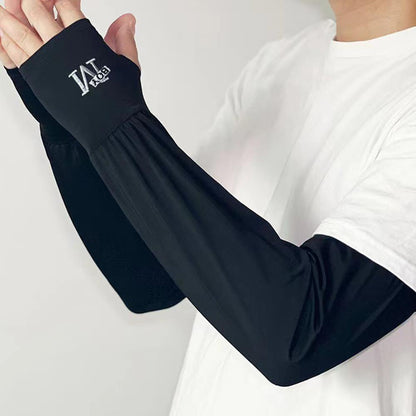 Loose Sun Sleeves for Men - Breathable Mesh Arm Covers for Cycling, Wrist or Hand Coverage