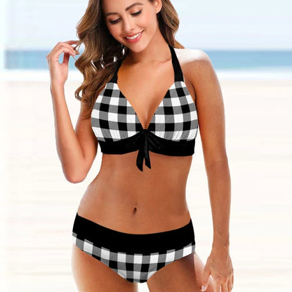 Sexy Polka Dot Bikini Set – Two-Piece Swimsuit for Women in Trendy Beachwear Style
