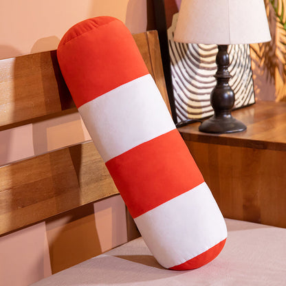 Simulation Vehicle Plush Pillow – Soft Roadblock & Railing Toy Cushion for Bedroom Decor and Fun Sleep Props