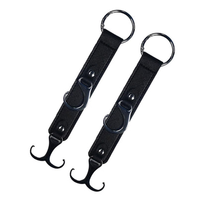 Faux Leather Car Seat Hooks – 2pcs Multi-Function Durable Headrest Hangers for Bags, Groceries, and Stylish Car Interior Organization