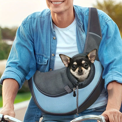 Breathable Pet Travel Backpack – Crossbody Carrier for Cats and Dogs, Lightweight and Perfect for On-the-Go Adventures