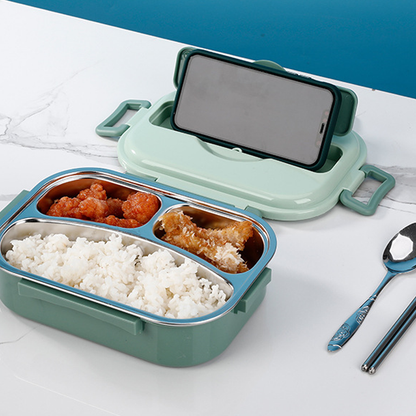 Thermal lunch box made of stainless steel