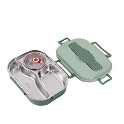 Thermal lunch box made of stainless steel