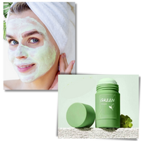 Cleansing and anti-blackhead green tea mask