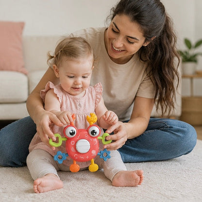 Baby Finger Exercise Toy - Early Learning Rattle and Hanging Bell Set for Newborn Sensory Development and Motor Skills