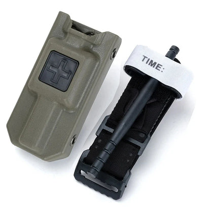 CAT Tourniquet Storage Box – Tactical MOLLE Medical Kit for Outdoor Emergency Response, Blood Control, and Rescue Scenarios