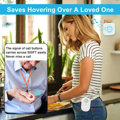 CallToU Caregiver Pager  Vibration Pager Nurse Calling Alert System elderly Wireless SOS Call Button