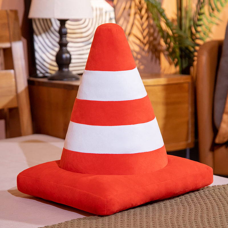 Simulation Vehicle Plush Pillow – Soft Roadblock & Railing Toy Cushion for Bedroom Decor and Fun Sleep Props