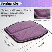 Car Seat Cushion with Breathable Cool Gel - Universal and Multifunctional, Provides Pressure Relief for Back and Tailbone Pain