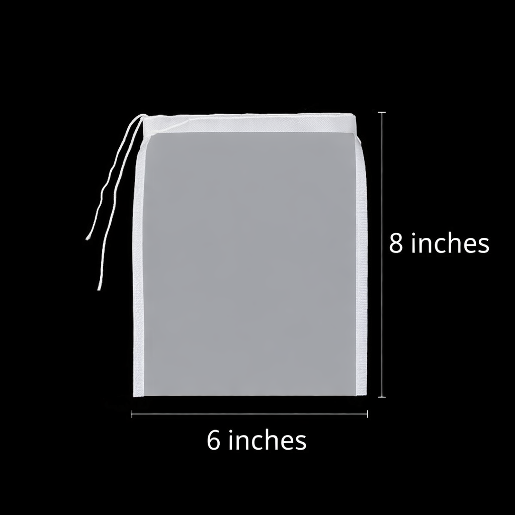 Reusable Nylon Mesh Filter Bag - Multi-Use Food Strainer for Tea, Yogurt, Cheese, Brew, Nut Milk & Soy Milk Preparation