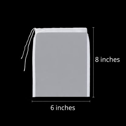 Reusable Nylon Mesh Filter Bag - Multi-Use Food Strainer for Tea, Yogurt, Cheese, Brew, Nut Milk & Soy Milk Preparation