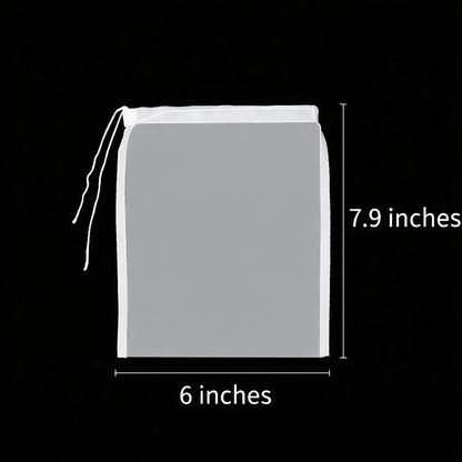 Reusable Nylon Mesh Filter Bag - Multi-Use Food Strainer for Tea, Yogurt, Cheese, Brew, Nut Milk & Soy Milk Preparation