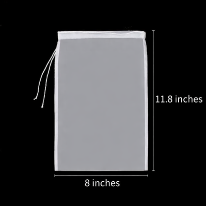Reusable Nylon Mesh Filter Bag - Multi-Use Food Strainer for Tea, Yogurt, Cheese, Brew, Nut Milk & Soy Milk Preparation