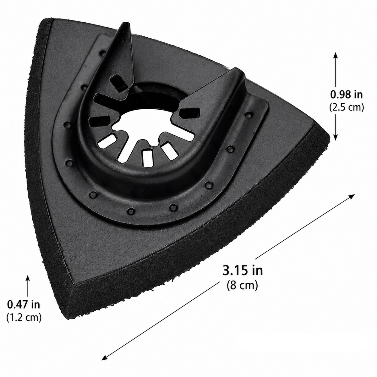 Oscillating Tool Sanding Pad Set-Quick Release Triangular Grinding Accessory for Precision Sanding and Surface Finishing