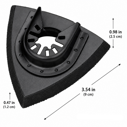 Oscillating Tool Sanding Pad Set-Quick Release Triangular Grinding Accessory for Precision Sanding and Surface Finishing
