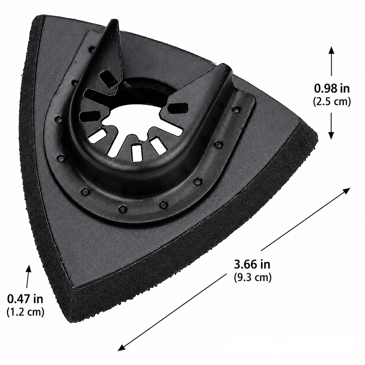 Oscillating Tool Sanding Pad Set-Quick Release Triangular Grinding Accessory for Precision Sanding and Surface Finishing
