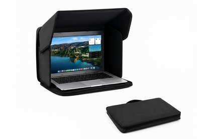 Portable Laptop Sun Shade – Foldable 14–16 Inch Computer Protection Bag for Outdoor Work, Glare Reduction and Comfortable Screen Viewing