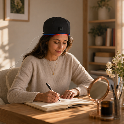 Infrared Red Light Therapy Cap - Hair Regrowth Hat Depression Anxiety And Stress Relief Thermal Helmet Scalp Massager