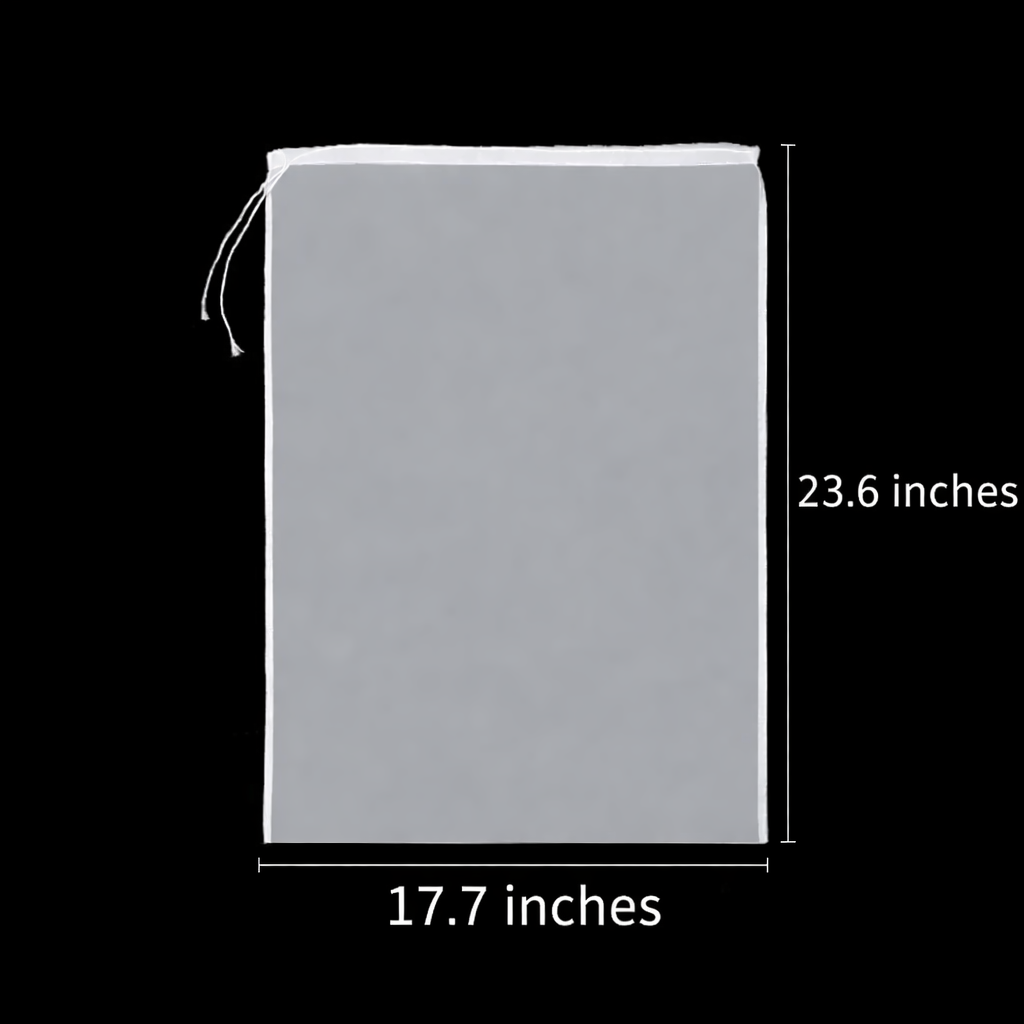 Reusable Nylon Mesh Filter Bag - Multi-Use Food Strainer for Tea, Yogurt, Cheese, Brew, Nut Milk & Soy Milk Preparation