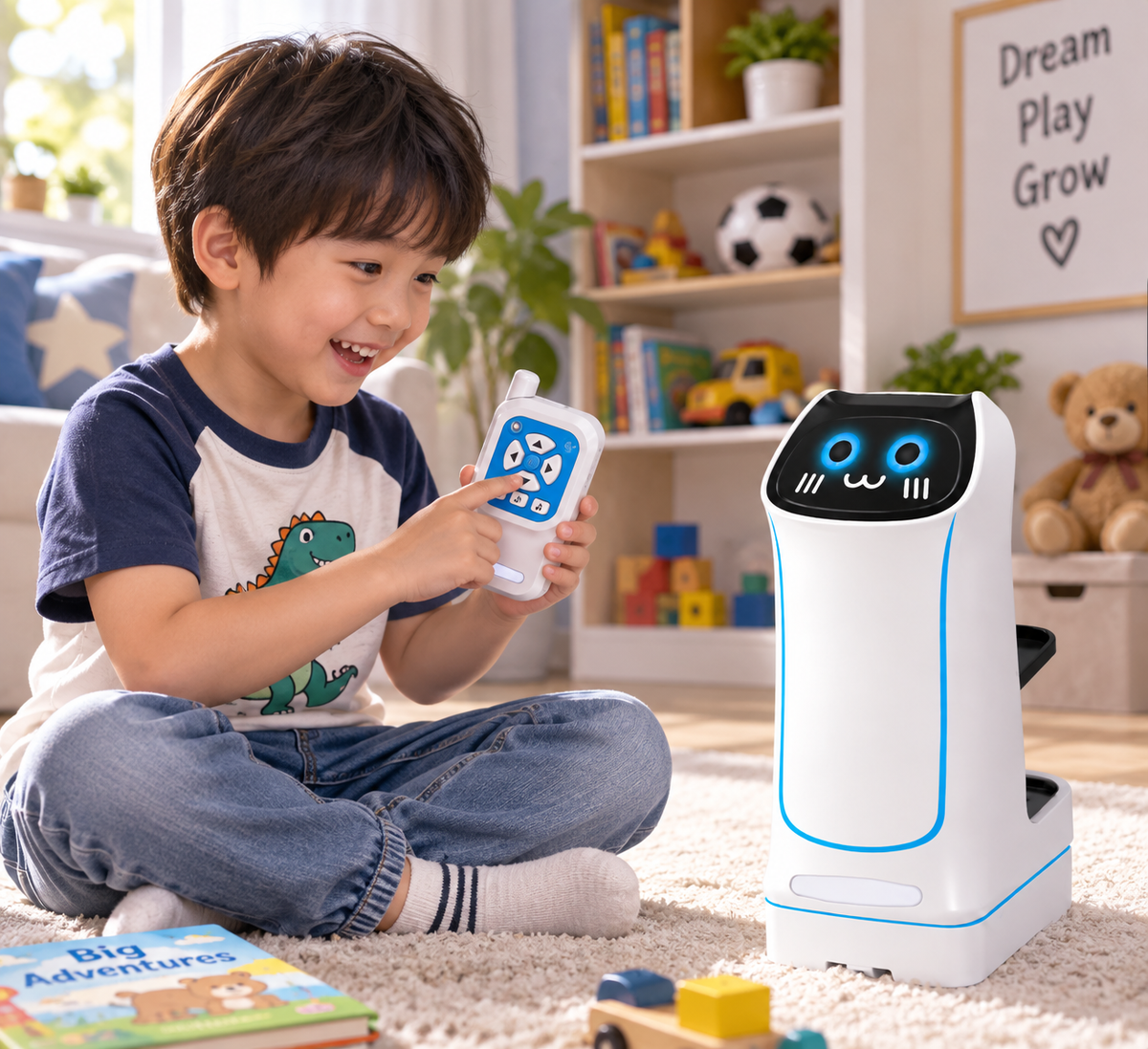 Remote-Controlled Food Delivery Robot Toy – Electric Transport Car for Carrying Small Items, Interactive Games and Funny Birthday Surprise Gifts