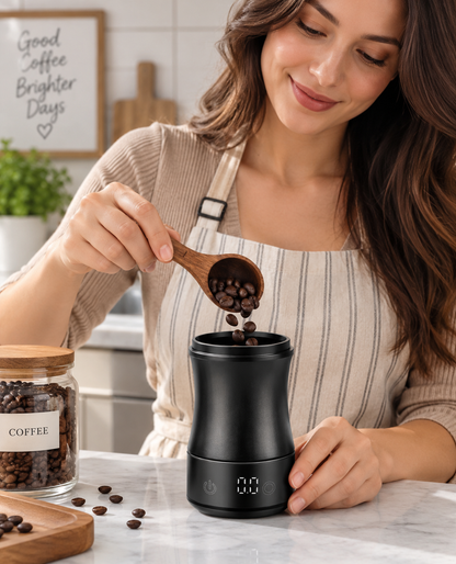 Coffee Dosing Cup – 2-in-1 58MM Integrated LED 0.1G Precision Scale Station for Espresso Preparation, Baristas and Coffee Accessories