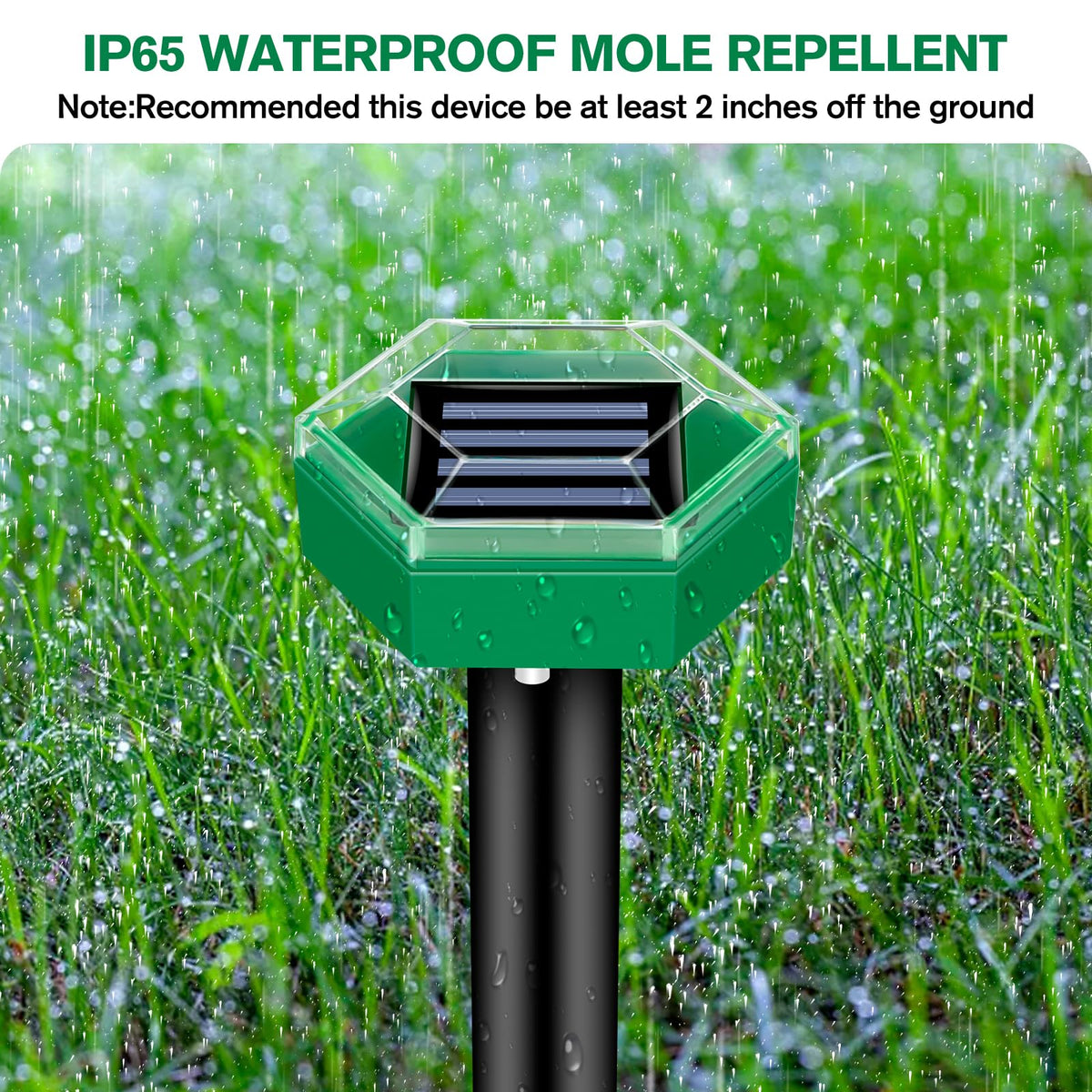 Ultrasonic Mole Repellent 4-Pack