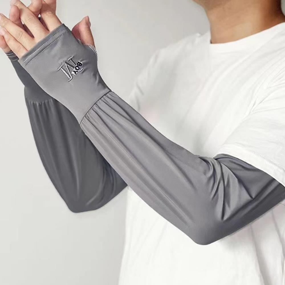 Loose Sun Sleeves for Men - Breathable Mesh Arm Covers for Cycling, Wrist or Hand Coverage