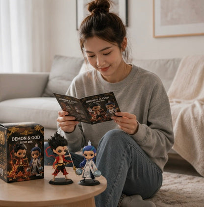 Blind Box Figure - Collectible Surprise Toy Featuring Nezha and Ao Bing Character Series