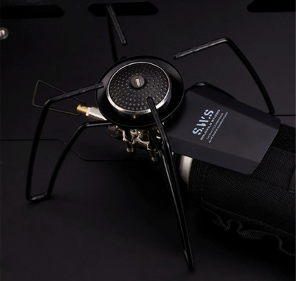 Spider Folding Camping Stove – Compact Outdoor Gas Burner for BBQ, Hiking, Tableware & Emergency Cooking Setup