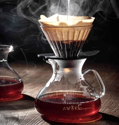 Coffee Carafe – 450ml Glass Sharing Pot with Water Level Display for Manual Brewing, Pour Over, and Barista Accessories
