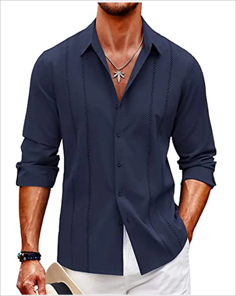 Luxury Men's Printed Long Sleeve Shirt – Trendy Partywear with Button-Up Style, Vibrant Designs, and Sizes up to 6XL