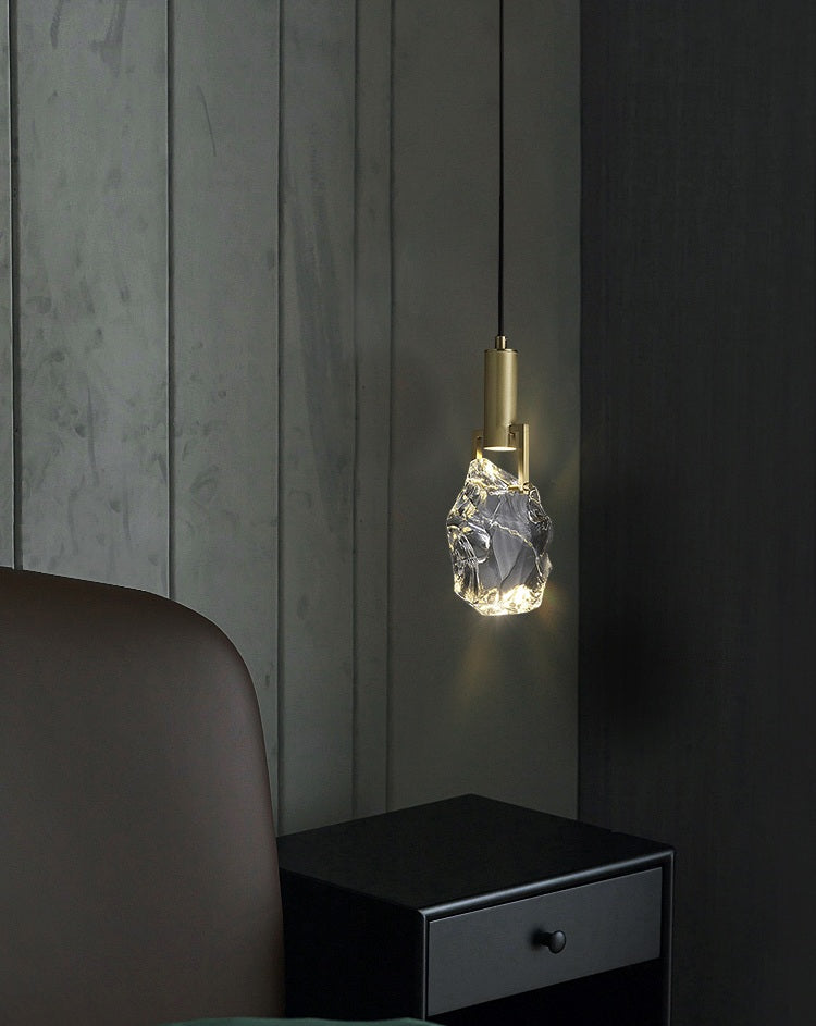 Nordic Crystal LED Pendant Light – Elegant Dining Room, Bar, Kitchen, and Bedroom Hanging Lamp, Luxury Suspension Chandelier for Modern Home Décor