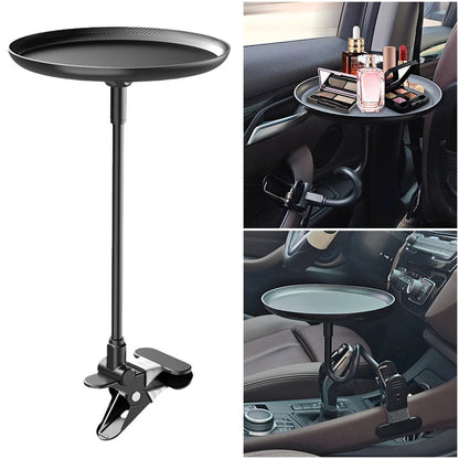 Versatile Car Travel Drink Holder – Multi-Purpose Round Tray for Food, Beverages, and Phones, Perfect Dining Organizer for Road Trips, Daily Commutes, and Family Travel