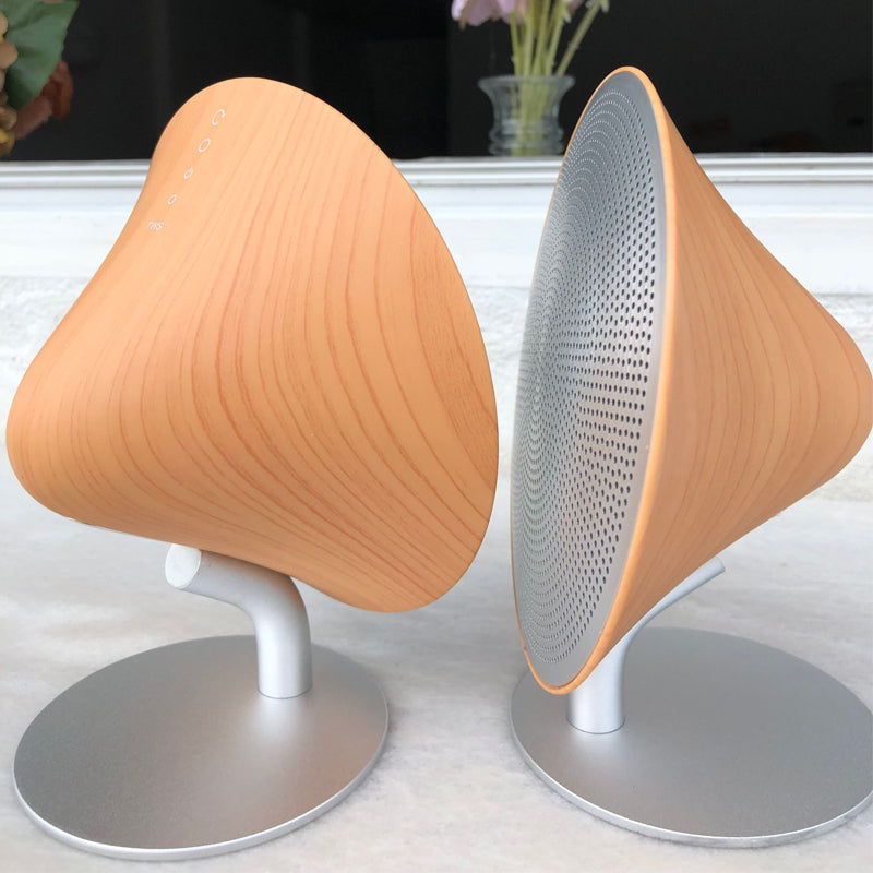 Retro Wooden Bluetooth Speaker - Touch Surface Subwoofer with Desktop Stereo, Vintage Home Audio System and Caixa de Som Style