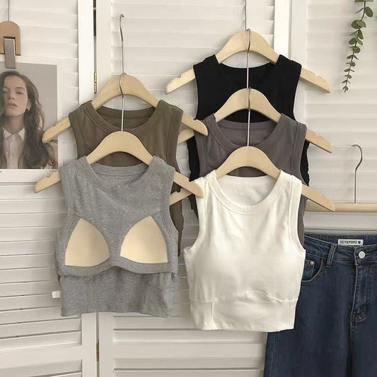 Women’s Elastic Crop Top Bra with Pads – Slim Fit, Beautiful Back Design for Comfortable Daily Wear and Stylish Support
