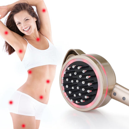 Electric Meridian Gua Sha Brush – Fat Burning Anti-Cellulite Massage with Lymphatic Drainage, Microcurrent & Red Light Therapy
