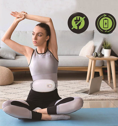 Wireless Portable Waist & Back Massager – Multi-Function Pounding Massage Device with Relaxing Heat for Legs, Office, and Home Wellness Relief