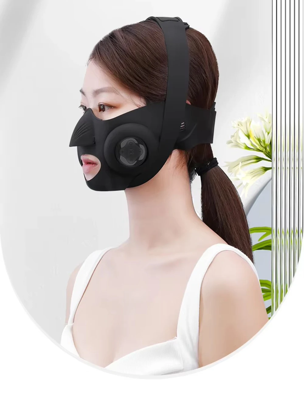 Smart V-Face Slimming EMS Mask – Electric Face Lift Device with Remote Control for Contouring, Tightening, and Skin Rejuvenation