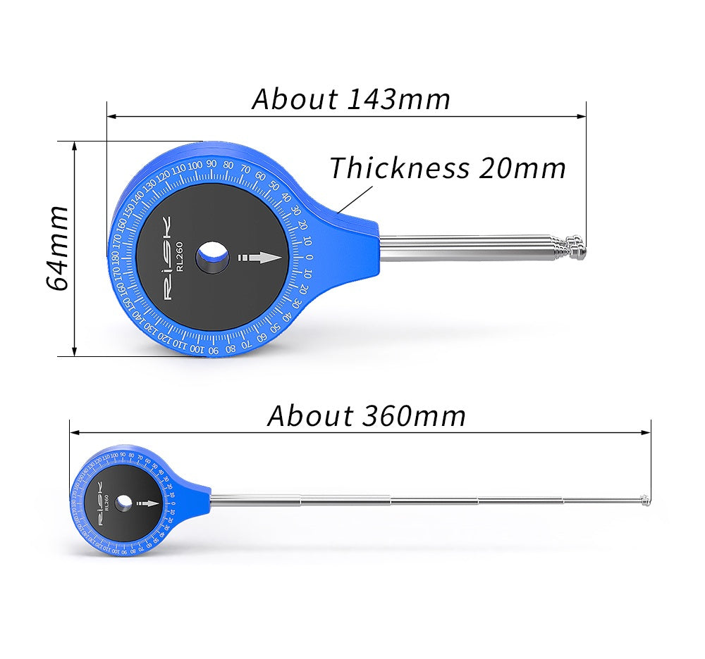 Cyclist Joint Protractor – Arm & Leg Angle Measurement Gauge Tool for Bike Fitting & Performance Optimization