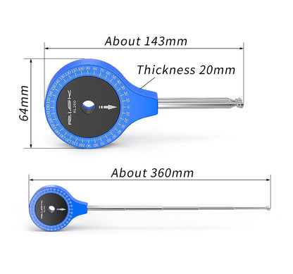 Cyclist Joint Protractor – Arm & Leg Angle Measurement Gauge Tool for Bike Fitting & Performance Optimization
