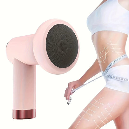 Handheld Body Massager Stick with 5 Interchangeable Heads – Fat Pusher, Wireless Charging, and Full-Body Deep Tissue Kneading