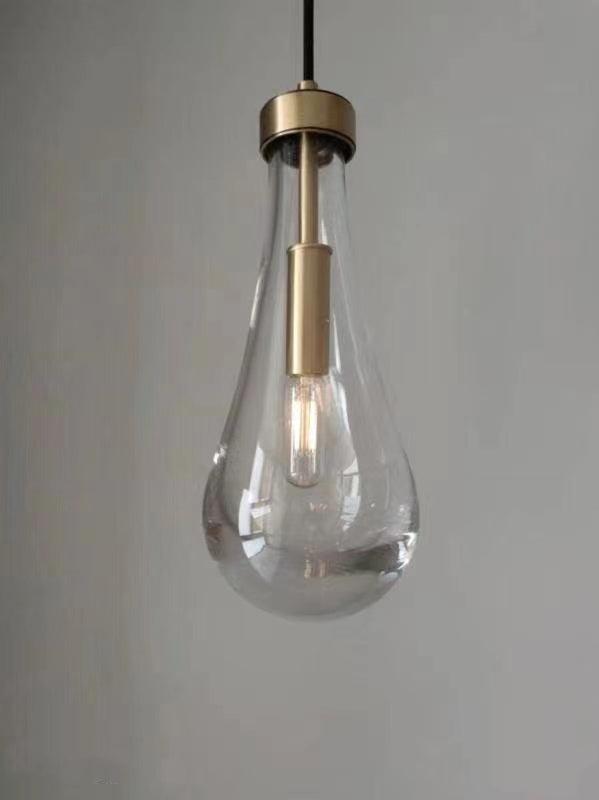 Crystal LED Wall Light – Elegant Water Droplet Design with Copper Finish, Nordic Wandlamp for Bedrooms, Living Rooms, Bathrooms, and Beside Mirrors