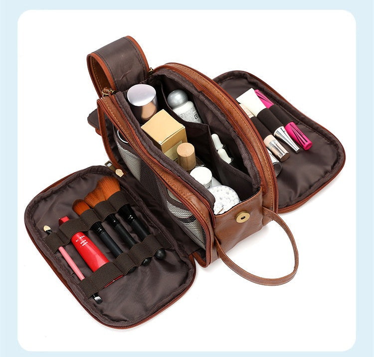Modern Men’s Waterproof Toiletry Bag – Fashionable Multifunctional Travel Organizer with Durable Material for Youth, Business, and On-the-Go Storage