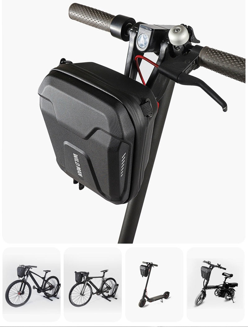 Waterproof Bike Handlebar Bag – EVA Hard Shell Cycling Front Bag with Large Storage for Outdoor Riding Essentials