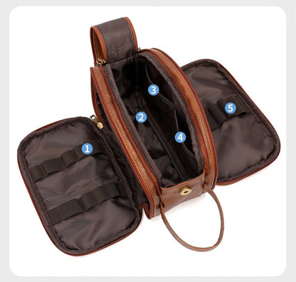 Modern Men’s Waterproof Toiletry Bag – Fashionable Multifunctional Travel Organizer with Durable Material for Youth, Business, and On-the-Go Storage