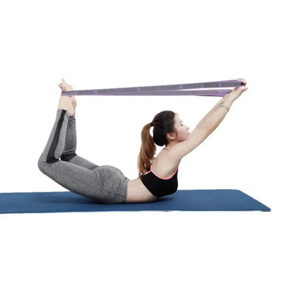 Yoga Stretch Strap – Elastic Ballet Band with Door Anchor for Flexibility Training, Leg Stretching, Foot Stretcher, and Effective Yoga Exercise Support